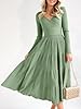 Saodimallsu Womens Long Sleeve Midi Sweater Dress ... #1