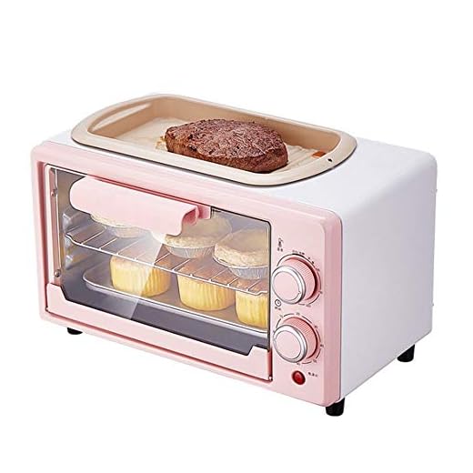 Horno electrico de sobremesa Mini horno Hogar Máquina de horneado multifuncional Máquina para hornear 10L Capacidad 800W Control de temperatura de 60 minutos Máquina de frutas secas Pequeño ayudante