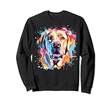 Photo Gallery colorato splash art labrador retriever dog felpa Photo Gallery colorato splash art labrador retriever dog felpa