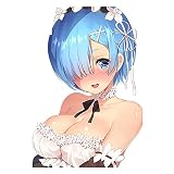 13cm Girl Decal Re Zero Kara Hajimeru Isekai Seikatsu Hot Girl Anime Emilia Render