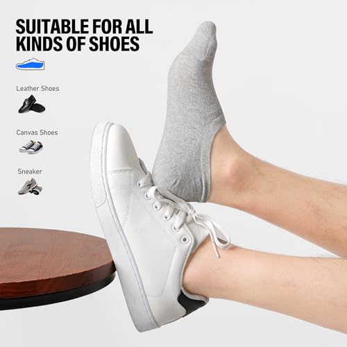 Image of Closemate Mens No Show Socks Low Cut Non Slip Casual Invisible Socks 6 Pairs