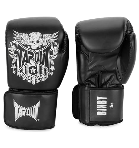 Guantes de boxeo de piel sintética Tapout Bixby con alta resistencia al impacto