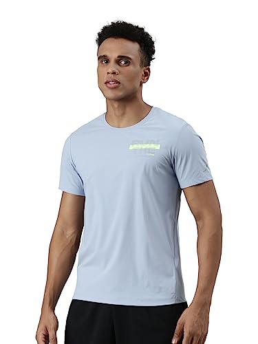 Image of XTEP Comfort Series (Sports Elastic Performance), Running Series, Superior Stretch, Polyamide & Elastane, Crew Neck Comfort Running T-Shirt for Men (White)