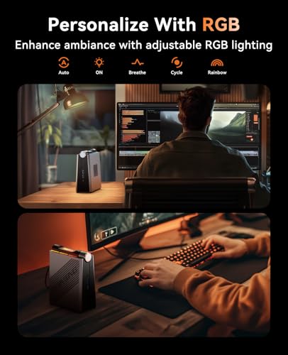 Image of ACEMAGIC AI Mini PC AMD Ryzen 7 8845HS (8C /16T, up to 5.1GHz) Dual Channel Mini Gaming PC 32GB DDR5 1TB SSD Mini Computer Micro Desktop PC Support Windows 11 Pro /8K Triple Display /WiFi6 /BT5.2