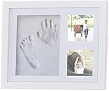 Baby/Newborn Handprint & Footprint Picture Frame kit for The Keepsake with Accessories & Gift Box by 4Baby Stars -Awesome Boy & Girl Baby Shower Gift for Registry -Baby Room Decor -Unique Baby Memory
