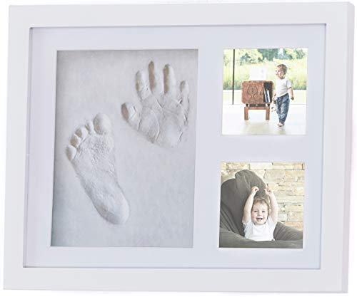 Baby Footprint Kit, Handprint Kit, Picture Frame with Gift Box by 4baby Stars, Baby Shower Gifts, Baby Gifts, Newborn Gifts, 4 Girls and Boys, Baby Keepsake Box, Baby Registry, Mom to Be, Baby Decor