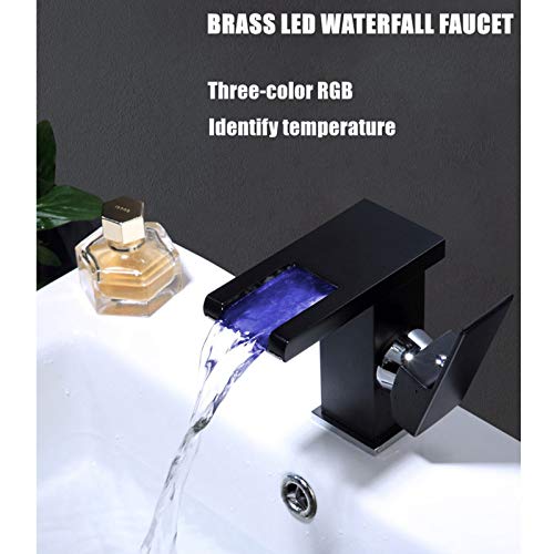 Robinet cascade LED mitigeur laiton eau chaude et froide - 3