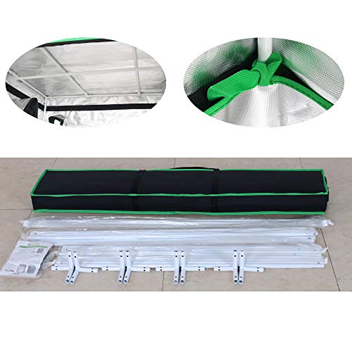 Green Hut 48"X48"X78" 600D Mylar Hydroponic Indoor Grow Tent