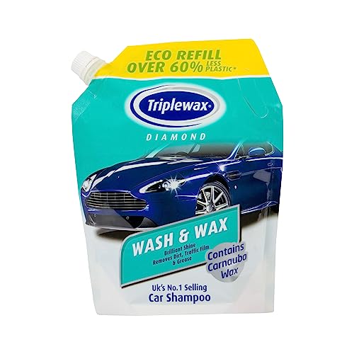 Triplewax Wash & Wax Pouch 1.2L – Convenient & Eco-Friendly Car Wash Solution