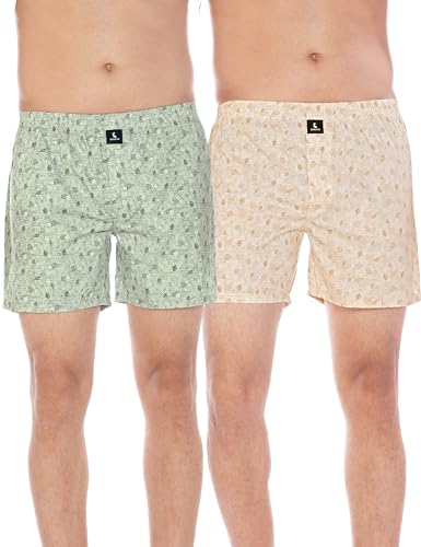 Image of Cotton Boxer Shorts for Men, Breathable, Comfortable & Lightweight (Pack of 2)