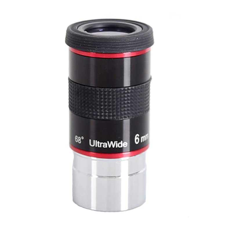 Skyoptikst 1.25 inch 68 Degree 6mm Wide-Angle Plössl Telescope Eyepiece for Astronomy Enthusiasts and Serious Hobbyists
