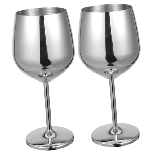 Verres à vin incassables dorés LABRIMP en acier inoxydable réutilisables - 2