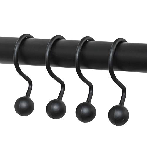 Zenna-Home-NeverRust-Rustproof-Aluminum-Decorative-Shower-Rings-Matte-Black--Set-of-12-Durable-Smooth-Glide-Rings-for-Shower-Curtains-and-Liners-Elegant-and-Corrosion-Resistant Zenna Home NeverRust Rustproof Aluminum Decorative Shower Rings Matte Black–Set of 12 Durable Smooth Glide Rings for Shower Curtains and Liners Elegant and Corrosion Resistant