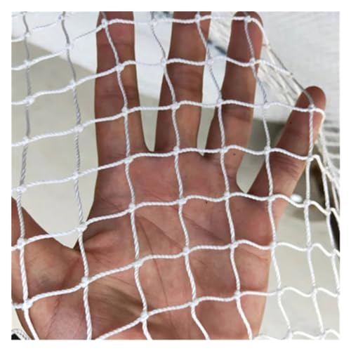 Weißes Nylongeflecht Vogelnetz – 2 m x 2 m Gartensicherheitsnetz Hochzeit & Heimdekoration Anti-Katzen-Balkonschutz Langlebiges Outdoor-Schutznetz für Pflanzen und Haustiere