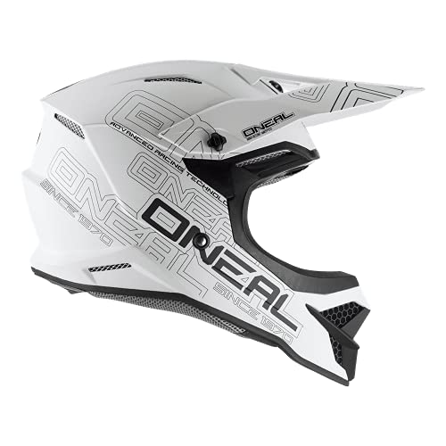 O'neal 3Srs Adult Helmet Flat (Flat White, Lg) #TOP4
