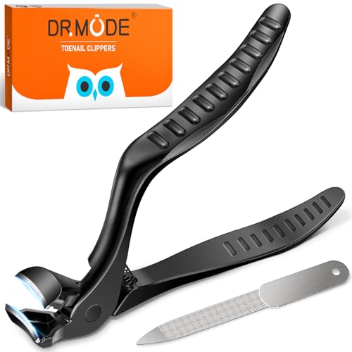 DRMODE Toenail Clippers for Seniors, Long Handled Angled Head Toe Nail Clippers for Thick Nails for...