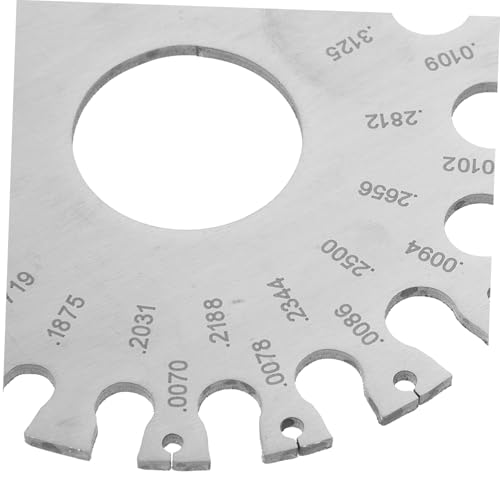 GLEAVI 2 piezas de calibrador de alambre de acero inoxidable para medir espesores con precisión, diseño ergonómico para mediciones exactas en metalurgia miniatura 3