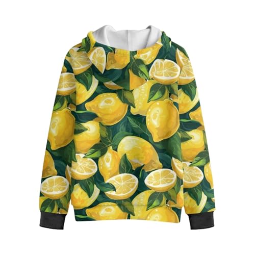 Fruit Print Girls Hoodie Sweatshirt for Kid Full Zip Sports Hoodie Jacket Pullover Top Coat with Pockets4