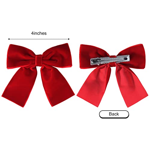 10Pcs Velvet Hair Bows Girls Hair Clip Ribbon Accessories For Baby Toddlers Teens Kids #TOP2