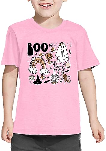 Toddler Boys Girls Halloween T Shirt Halloween Boo Shirt Pumpkin Shirts Cute Retro Tee Tops3
