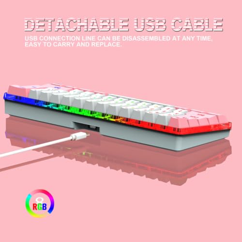 Clavier Gaming Mécanique Compact avec Rétroéclairage RGB Fluide - 3