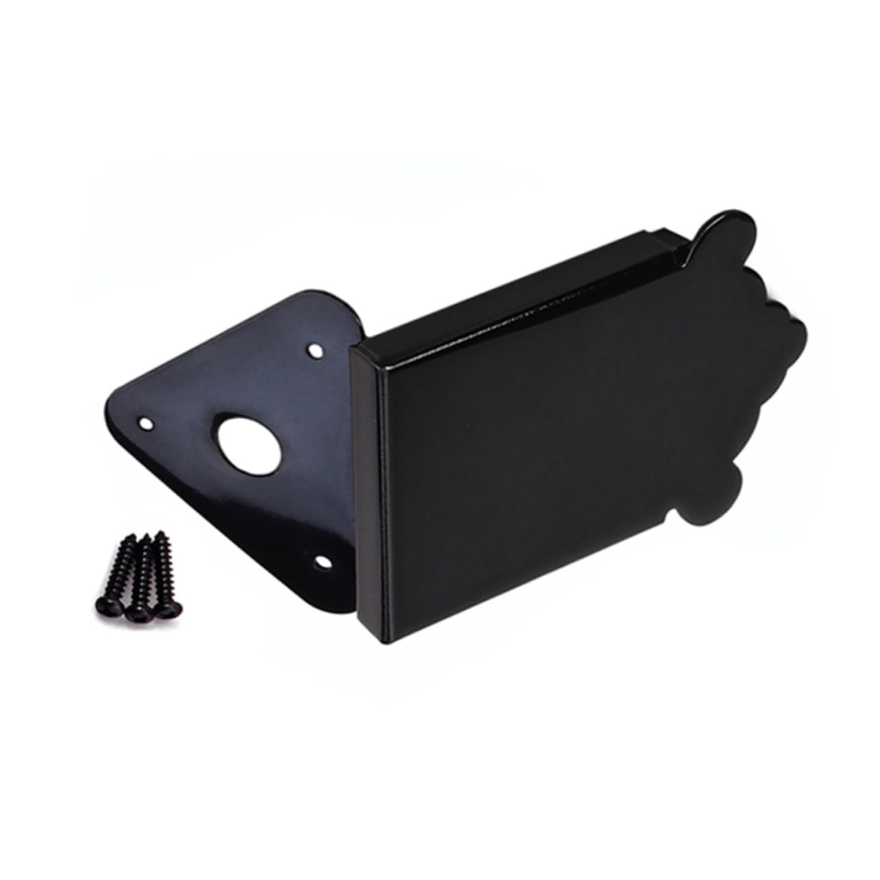 3stücke Metalliche Mandoline Tailpiece Mit Schrauben Hochwertige Teile Für Gitarre Und Mandoline Schwarz Langlebig Installieren Perfektes Upgrade Für Ihr Instrument