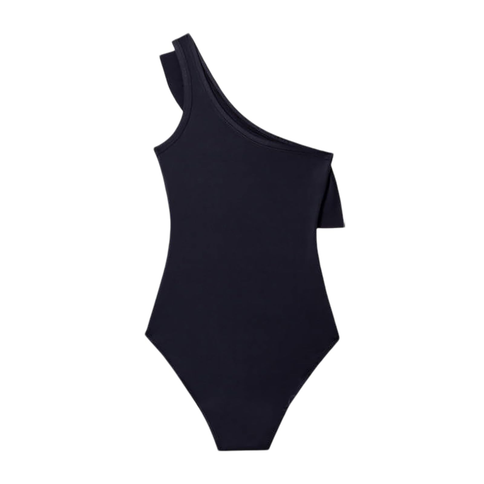 Set Bikini Monospalla con Volant, a Quattro Strati, Donna, Costume da Bagno Sicuro per Il Ciclo, Design Elegante e Pratico