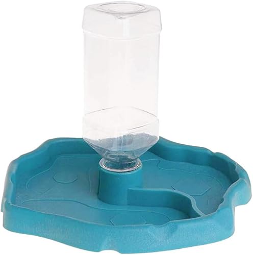 Miniatura 2 de Bebedero de tortugas Cuenco de agua para reptiles 2 en 1, dispensador automático de agua para reptiles, plato de agua de tortuga, alimentador