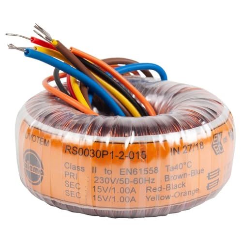 Transformateur d'anneau torique 30VA double tension 25V alternatif