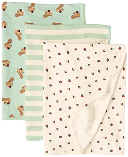 Image of Amazon Essentials Unisex Kids' Swaddle Blankets, Pack of 3
