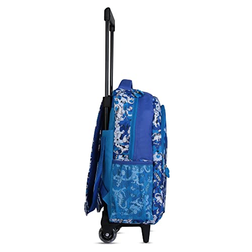 Image of HAMSTER London Dyno Amigoes Trolly Backpack| Dyno Design Trolley Backpack Bag with 4 Wheel | Kids Trolly Backpack for School