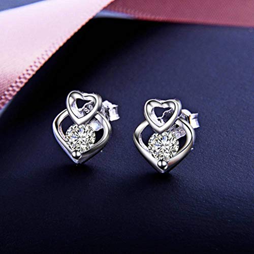Boucles d'oreilles S925 pour femmes petits bijoux coréens discrets - 3