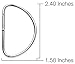 Country Brook Design - 2 Inch Nickel Plated Welded Lite D-Rings (50 Pack)