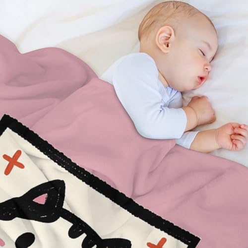 Couverture en micro polaire idée cadeau motif chat mignon lit plaid