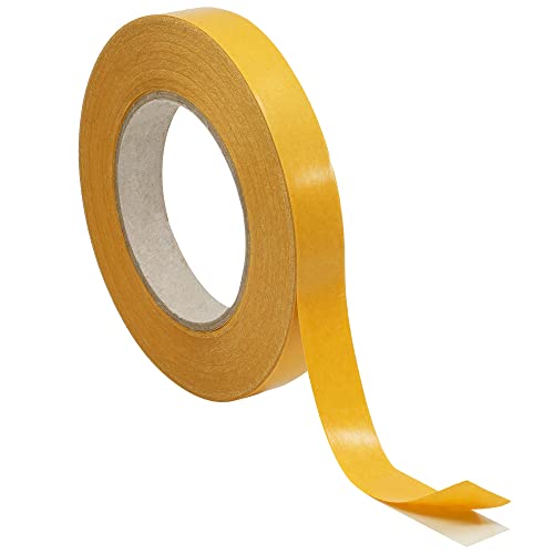 KLEBASTO Doppelseitiges Klebeband | Handreißbar | dünnes Universalklebeband | Doppelklebeband für Papier, Metall, Kunststoff, Pappe, Holz etc. (9 mm x 10 m)
