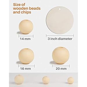 Wood Bead Garland with Tassels, 72 Inch Natural Wooden Beads Garland, 6 Feet Handmade Boho Farmhouse Decor, Coffee Table Decor Wood Bead Garland with Tassels 72 Inch Natural Wooden Beads Garland 6 Feet Handmade Boho Farmhouse Decor Coffee Table Decor