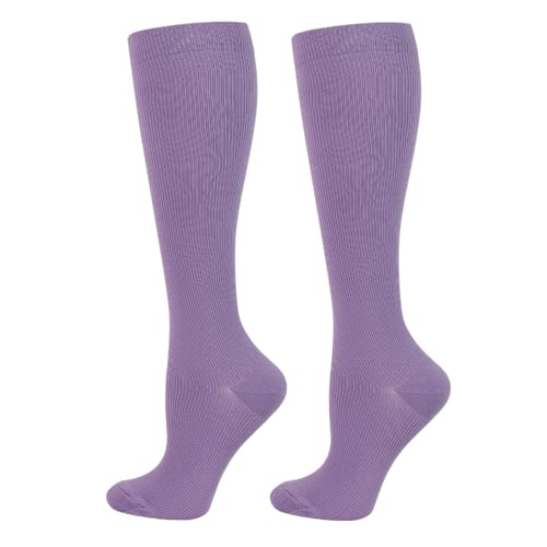 2 Pairs Compression Socks for Women Men Circulation-Best Support for Nurses,Running,Athletic,Travel