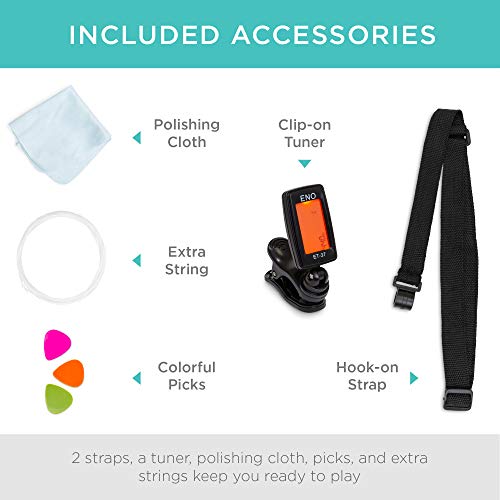 Meilleur Choix des produits en Tilleul Ukulélé Starter Kit w/Coque étanche Rouge - Les Beatles, Paul McCartney, John Lennon, RIngo Starr, George Harrison Meilleur Choix des produits en Tilleul Ukulélé Starter Kit w/Coque étanche Rouge – Image 6