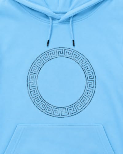 Image of Women's Luxury Rhinestone Geometric Circle Pullover Hoodies for Women