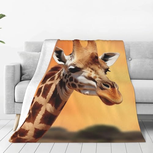 Couverture micro polaire girafe ultra douce et pelucheuse de qualité supérieure - 2