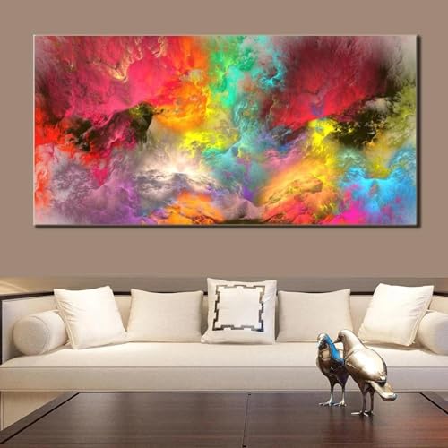 Impressions sur toile de nuage abstrait pour habiller un grand mur vide de salon