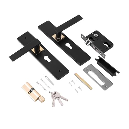 Manijas De Puerta 3 llaves for dormitorio, baño, seguridad, hogar, fácil instalación, cerradura de puerta con manija