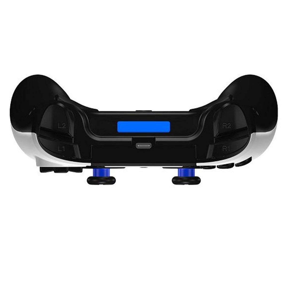 SIMPLETEK - Controller Gaming Wireless con Jack 3,5 mm Compatibile PS4 e PC con touchpad e vibrazione integrata | Bianco