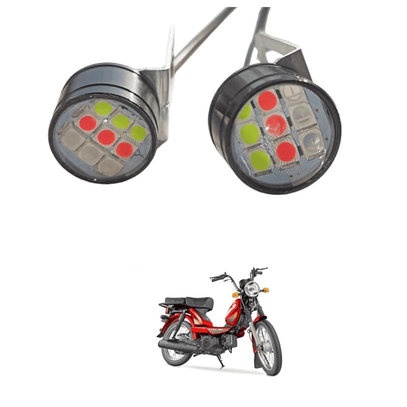 LOVMOTO Universal Led Strobe Light for Bike Motorcycle Strobe Light Bike Led Light Headlight Bulb High Power Flasher Hazard Comfortable With Sup-er XL