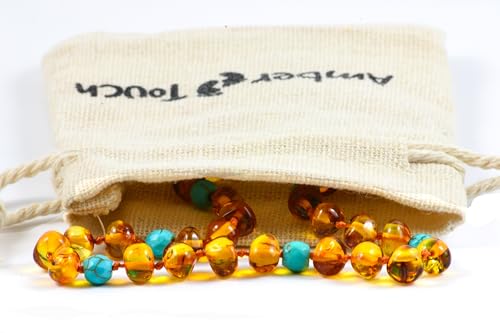 Baltic Amber Necklace - Natural Amber from Baltic Region, Genuine Amber 13 inch.2