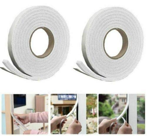 Foam Weather Strip Draught Stop, SELF Adhesive Door Window Seal Tape Insulation