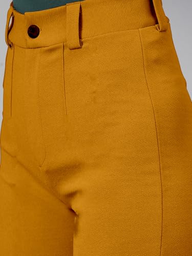 Image of Mehrang Trousers for Women, Formal Pants for Women, Straight Fit Pants