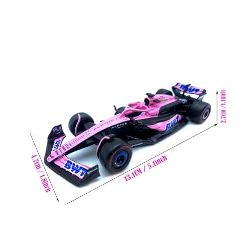 Modelo de Auto de F1 A523 Pink Version 1:43 miniatura 4