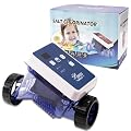 GOMADEIT Salt Water Chlorine System, Salt Chlorine Generator for Above Ground Pool Up to 12000 Gallon Pools, with Titanium Cell and LED Control Panel, SR100
