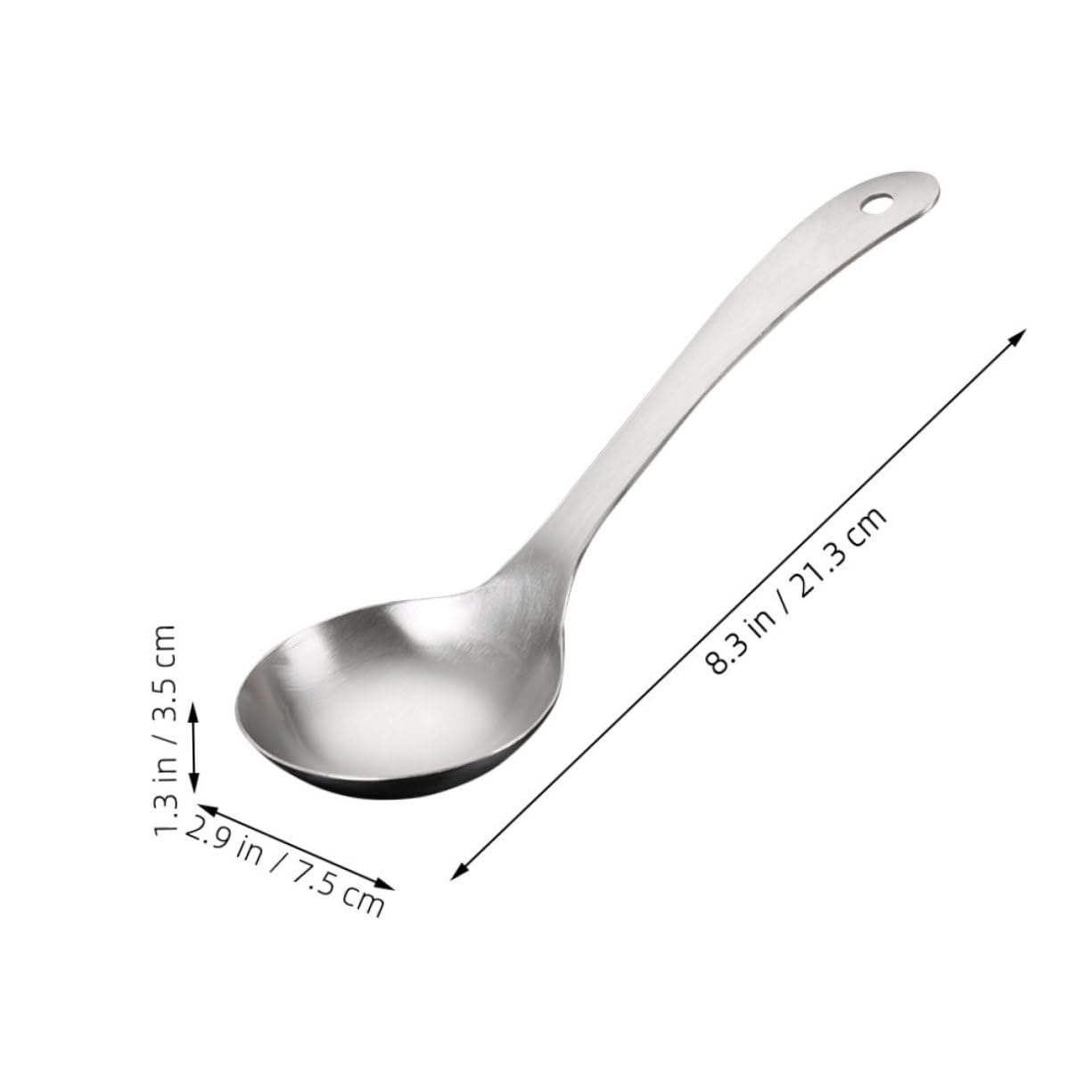 Stainless Steel Rice Spoon Ergonomic Design for Serving Soups Desserts More Convenient Kitchen Accessory for Home Hotels S